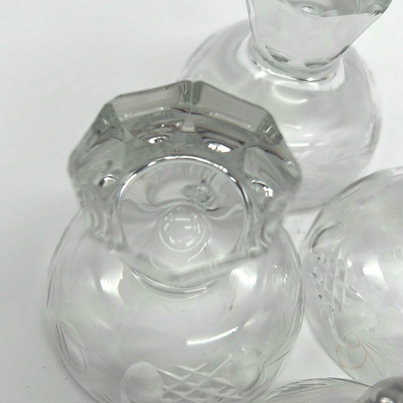 Nachtmann Andernach, Coupe Cordial Glass Etch Flower/Roses, Octagonal (Set of 4) - Picture 6 of 10